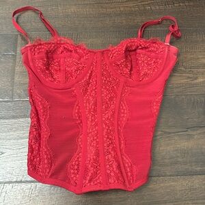 Urban outfitters corset in red